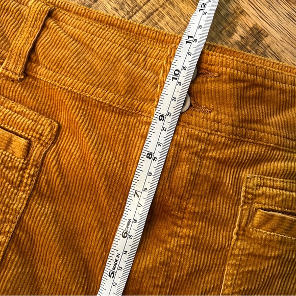 Anthropologie Pilcro High-Rise Bootcut Corduroy Pants golden amber size 29 - Picture 9 of 10